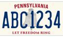 Pennsylvania's new license plate design.