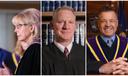 Pa. Supreme Court Justices Christine Donohue, Kevin Dougherty, and David Wecht.