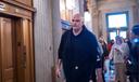 Sen. John Fetterman, D-Pa., arrives as senators prepare for a vote on an Iran war resolution sponsored by Sen. Tim Kaine, D-Va., at the Capitol in Washington, Wednesday, March 4, 2026.