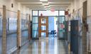 A hallway in an elementary school