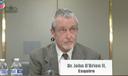 John O'Brien II testifying in his nominating hearing for a spot on the Pennsylvania Board of Pardons.