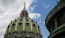 The dome of the Pennsylvania Capitol in Harrisburg.