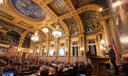Gov. Josh Shapiro presented his first budget proposal to the legislature in Harrisburg, PA in March.