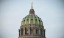 The dome of the Pennsylvania Capitol in Harrisburg.