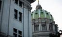 The dome of the Pennsylvania Capitol.