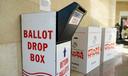 A mail ballot drop box is displayed Nov. 7, 2023, at Northampton County Courthouse in Easton, Pennsylvania.