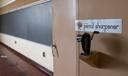 A classroom inside the former Longview Elementary School in Punxsutawney, Pa., on April 5, 2023.
