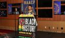 Bucks County NAACP president Karen Downer speaks at one of the organization’s events.