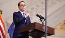 Gov. Josh Shapiro delivers his 2024 budget address in the Pennsylvania Capitol on Feb. 6.