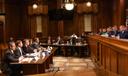 Members of the Senate Appropriations Committee question officials from the PA Game Commission at a budget hearing.