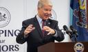 State Sen. Dave Argall speaks at a 2023 event for older Pennsylvanians.