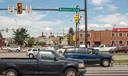An intersection on Philadelphia's Roosevelt Boulevard with speed cameras.