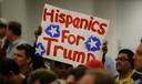 Hispanic voters rallying in support of President Donald Trump.