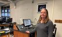 Professor Erin Kraal in her classroom at Kutztown University