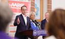 Gov. Josh Shapiro talks about supporting older Pennsylvanians in May, 2025.