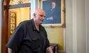 Sen. John Fetterman (D., Pa.) leaves the chamber as the Senate holds a procedural vote on July 24, 2025.