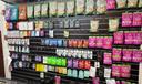 The back wall of Exotic Puff in Downtown Pittsburgh holds products containing kratom.