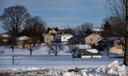 A view of homes from the Upper Bern Township building near Shartlesville, Pennsylvania, Feb. 9, 2026.