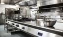 A stock image of a restaurant kitchen.