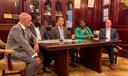 Pa. House and Senate Democratic leaders hold a state budget press conference on June 30, 2026.