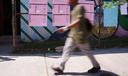 A person walks past sample ballots outside a polling place in Philadelphia, Tuesday, May 19, 2026.