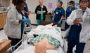 Instructor Renee McFatridge, center back, directs nursing students in the simulation lab at Forsyth Technical Community College in Winston-Salem, N.C., Thursday, Aug. 20, 2026