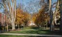 The lawn in front of Pattee Library and several liberal arts buildings on Penn State's University Park campus.