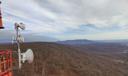 Broadband equipment installed on a tower in Bedford County.