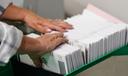 Mail ballots are sorted and counted in Lehigh County, Pennsylvania.