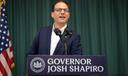 Governor Josh Shapiro in Scranton, Pennsylvania.