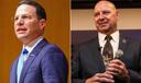The 2022 Pennsylvania gubernatorial candidates Democrat Josh Shapiro and Republican Doug Mastriano.