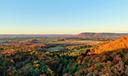 A view of fall foliage and Mount Nittany as seen from Shingletown Gap.