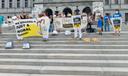 Members of the Poor People's Campaign in Pennsylvania gathered on the steps of the Capitol to call for a "just and moral budget."