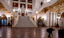 A mostly empty Pa. Capitol rotunda.