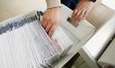 Mail-in ballots are sorted and counted by workers on Election Day in Northampton County. 