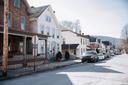 Houses on a street in Tyrone, Pennsylvania