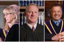 Pa. Supreme Court Justices Christine Donohue, Kevin Dougherty, and David Wecht.