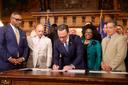 Gov. Josh Shapiro signs the 2026-2027 Pennsylvania state budget on July 12, 2026. Gov. Josh Shapiro signs the 2026-2027 Pennsylvania state budget on July 12, 2026.