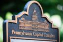 The exterior of the Pennsylvania Capitol in Harrisburg. The exterior of the Pennsylvania Capitol in Harrisburg.
