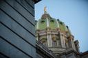 The dome of the Pennsylvania Capitol in Harrisburg.