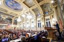 Gov. Josh Shapiro presents his 2025-26 budget proposal to the legislature.