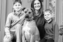Lauren Conrad of Cumru Township with her sons, Logan, 12, and Carson, 9, and their dog, Nya.