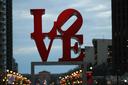 The LOVE sculpture in Philadelphia The LOVE sculpture in Philadelphia