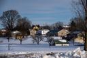 A view of homes from the Upper Bern Township building near Shartlesville, Pennsylvania, Feb. 9, 2026.