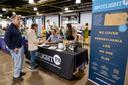 Spotlight PA staff and donors at Centre Gives Fest on May 15, 2025, in Bellefonte, Pa.