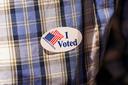 Voter Richard Solga speaks May 19, 2026, outside Sheridan Elementary School in Allentown, Lehigh County, Pennsylvania.