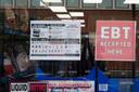 A sign at a store in Downtown Pittsburgh on Monday, July 27, 2026 indicating the business accepts SNAP cards.