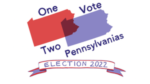 One Vote, Two Pennsylvanias logo