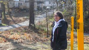 Lisa Jones, a mother of eight, lives at Meadowbrook Mobile Home Park in York County. Many residents of the community live less than 100 feet from the Mariner East pipeline system.