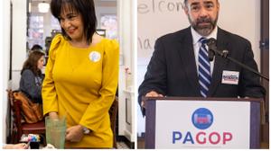 The candidates in the 2021 Pa. Supreme Court race, Democrat Maria McLaughlin (left) and Republican Kevin Brobson, have raised more than $6 million this year.